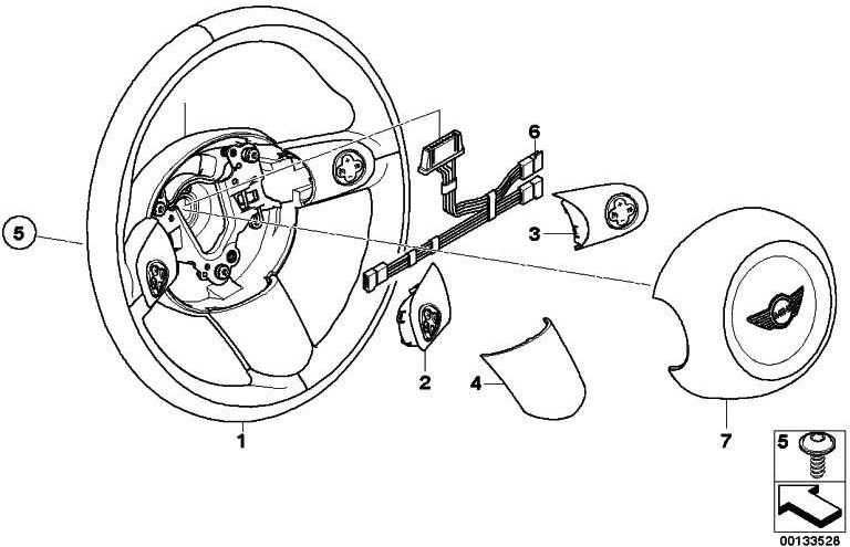 BMW本物のスイッチTempomat Mini（61316957304）| 61316957304