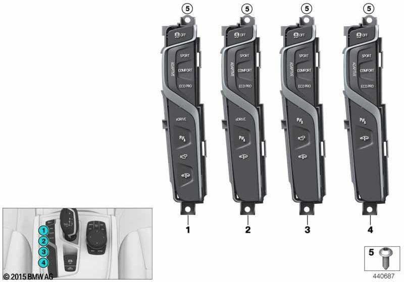 BMW純正コントロールユニットセントラルコンソール（61316993901）| 61316993901