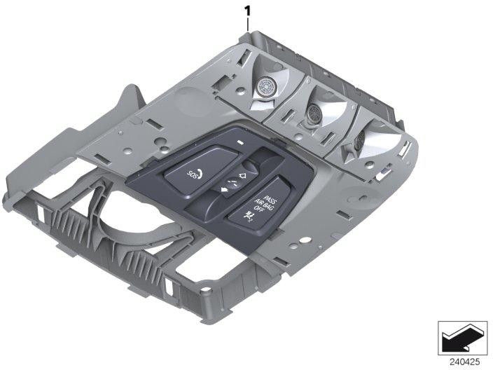 BMW本物の機能センターDACH（61316999744）| 6131699744