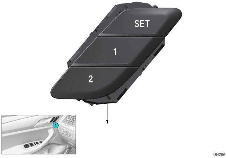 BMW純正テイスターSitzmemory Right（61317937970）| 61317937970
