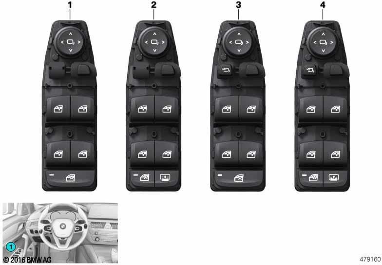 BMW本物のコントロールユニットスイッチングセンタードア（61317941997）| 61317941997
