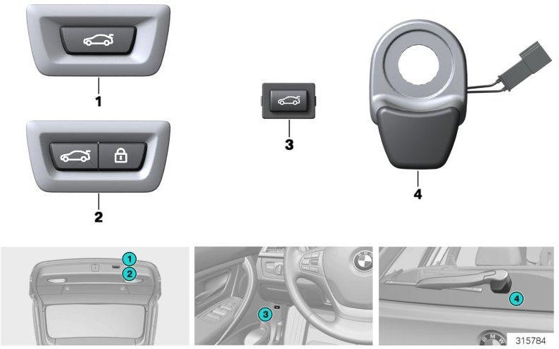 BMW本物のリアディスクボタン（61317944975）| 61317944975