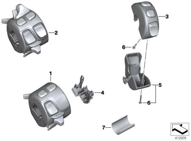 BMW本物のコンバインスイッチ右K43 K44 K73 K18 K19 K72 K71 K75 K21（61318546166）| 61318546166