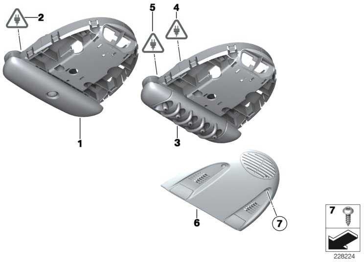 BMW本物のコントロールユニットDach Mini（61319284417）| 61319284417