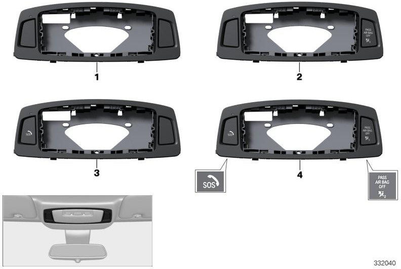 BMW純正機能センターDACH（61319305794）| 61319305794