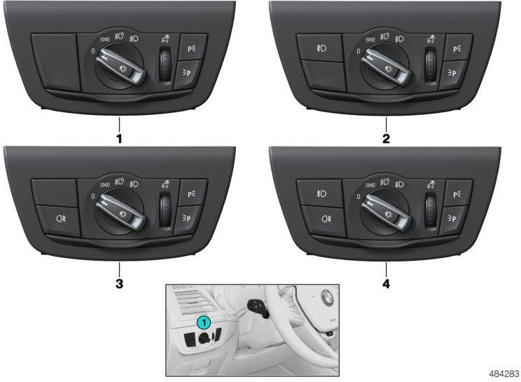 BMW本物のコントロールユニットライト（61319472966）| 61319472966