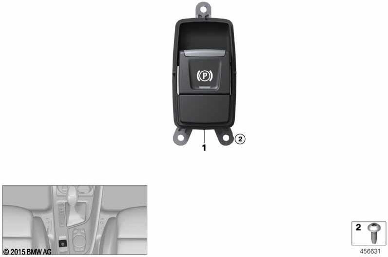 BMW純正スイッチパーキングブレーキ（61319877887）| 61319877887