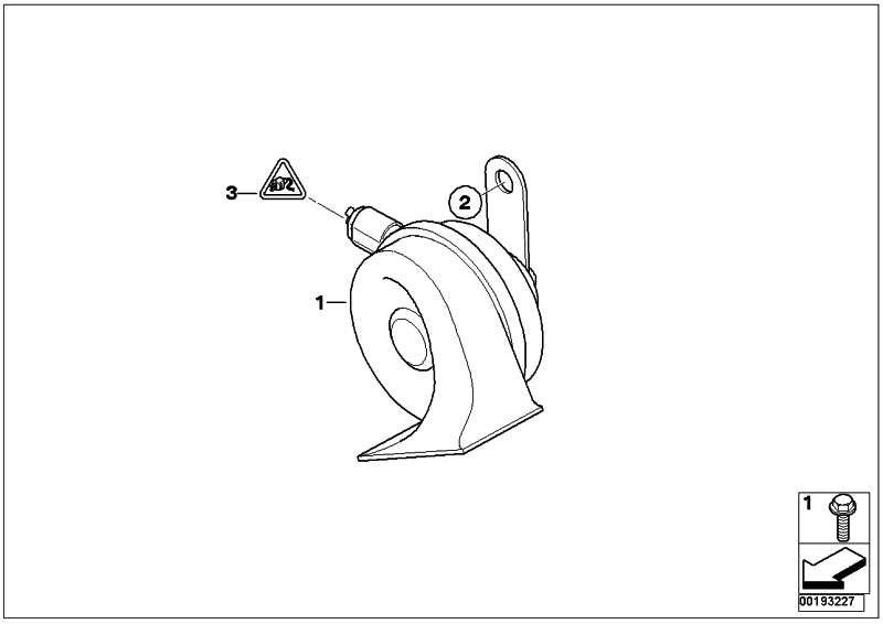 BMW純正ファンファーレロートーンミニ（61337193996）| 61337193996