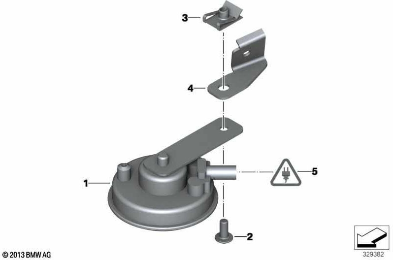 BMW本物のSignalhorn（61337728614）| 61337728614