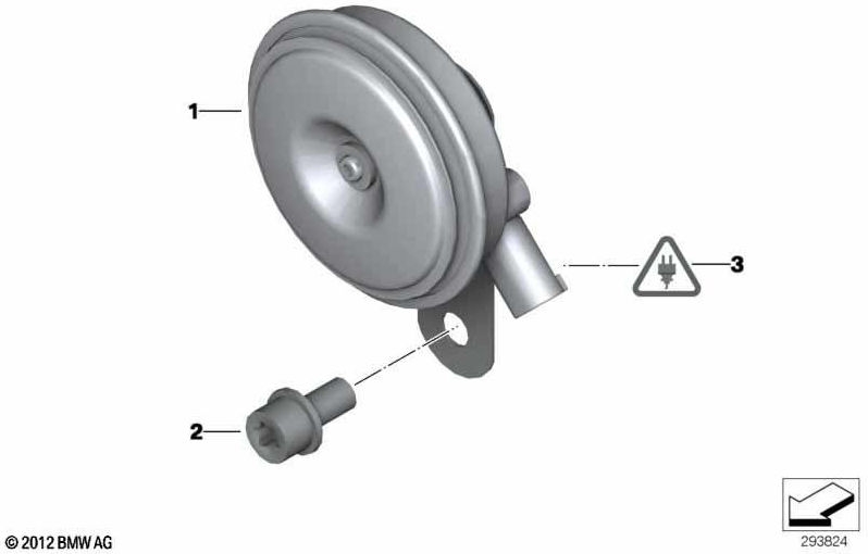 BMW本物のSignalhorn（61338414387）| 61338414387