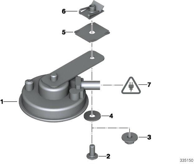 BMW本物のSignalhorn（61338414392）| 61338414392