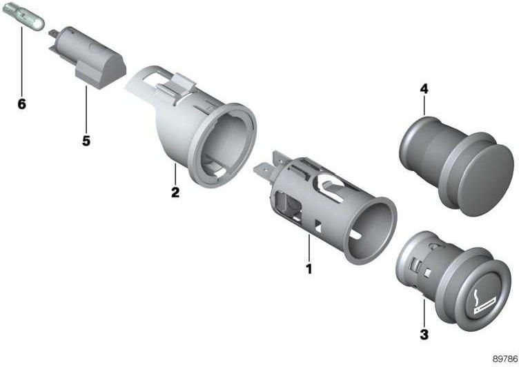 BMW純正ソケットタバコライター1シリーズ5シリーズ7シリーズX1 X3 X5 X6 MINI（61346973035）| 61346973035