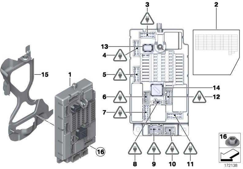 BMW本物のセキュリティボックスSPEG HIGH DC/DC MINI（61353457581）| 61353457581