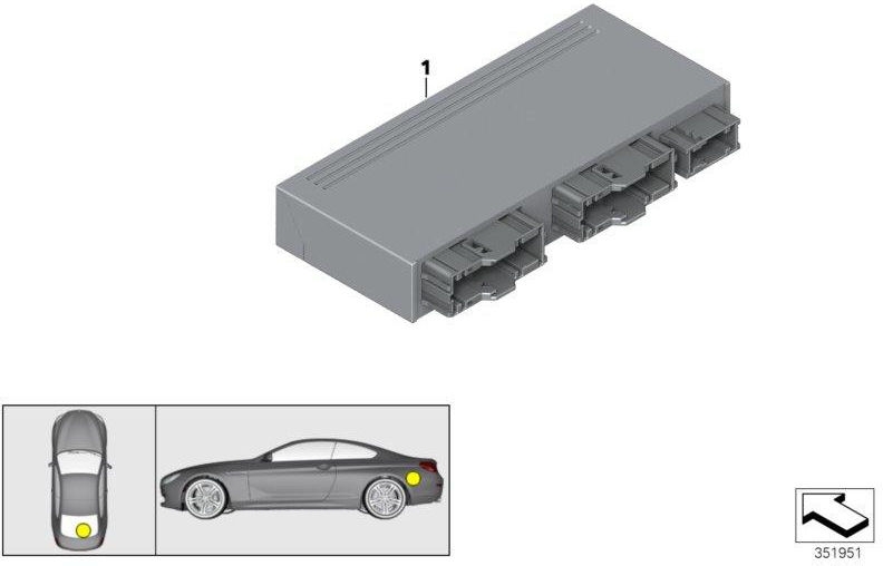 BMW純正カブリオトップモジュールCTM（61357456364）| 61357456364