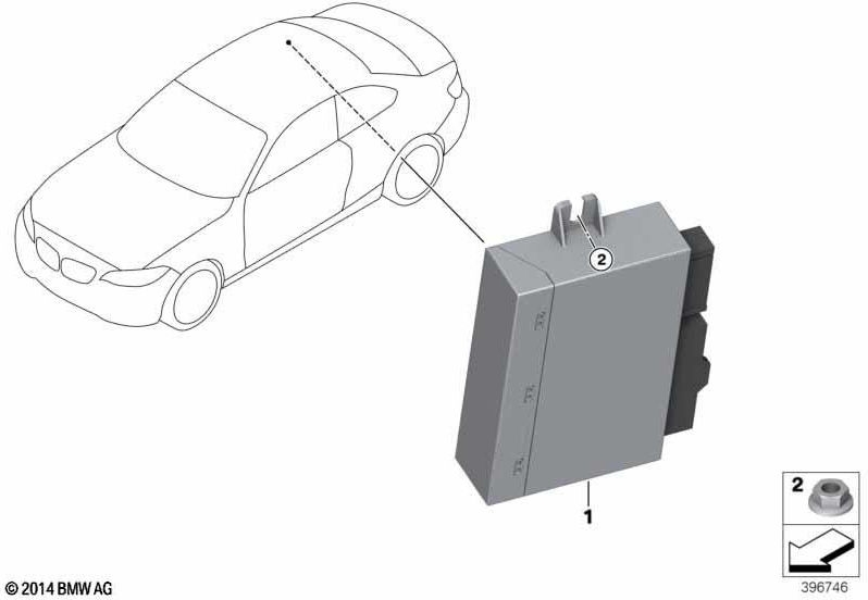 BMW純正カブリオバーデッキモジュール（61357458168）| 61357458168
