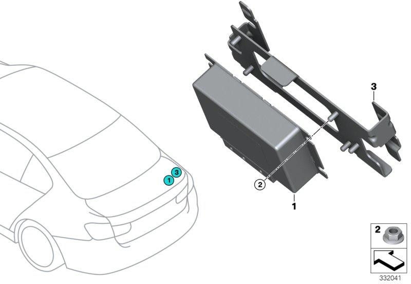 BMW本物のホルターコントロールユニットGHAS（61357850554）| 61357850554