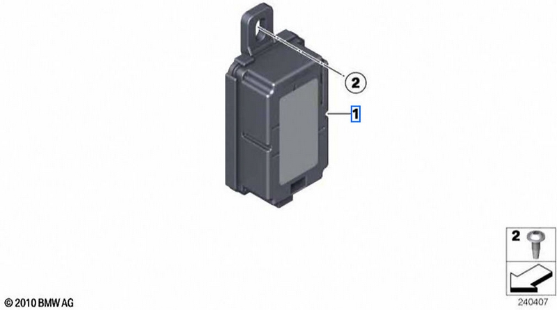 BMW純正受信者ラジオリモートコントロール434 MHz（61357928663）| 61357928663