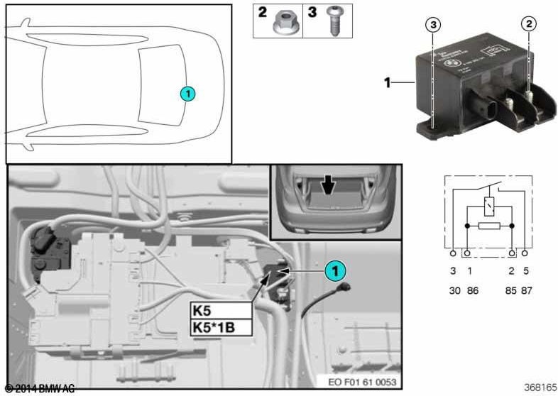 BMW本物のRelais 130a（6136836504）| 61366836504