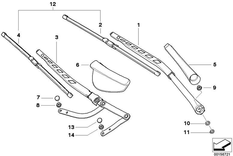 BMW右側の本物のwicharm（61619449958）| 61619449958