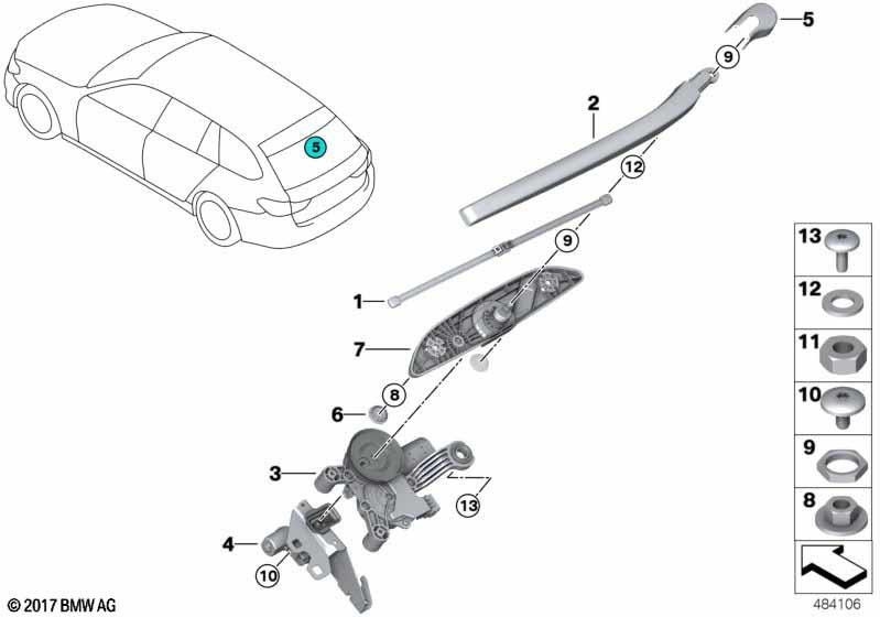 BMW本物のウィスチャックレーガー（61627390419）| 61627390419