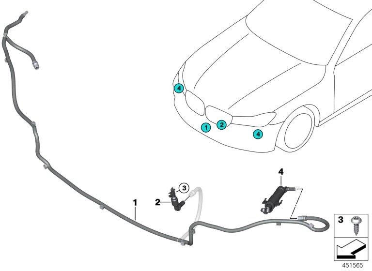 BMW本物の高圧ノズル（61677357351）| 61677357351