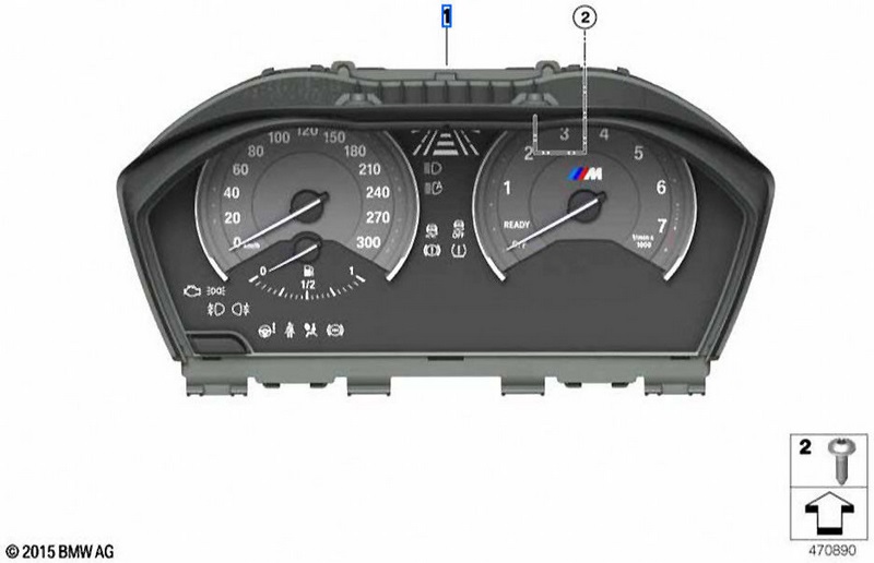 BMW本物の楽器の組み合わせKMH（62107883052）| 62107883052