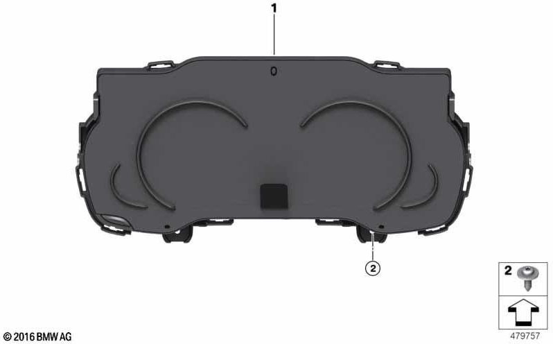 BMW本物の多機能機器ディスプレイ（62108089395）| 62108089395