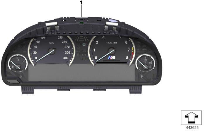 BMW本物の楽器の組み合わせkm/h（62108092951）| 62108092951