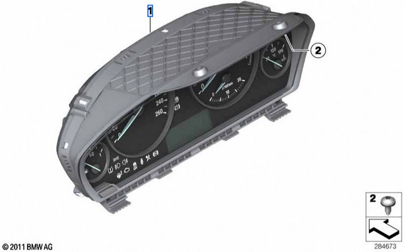BMW本物の楽器の組み合わせKMH（62108718270）| 62108718270