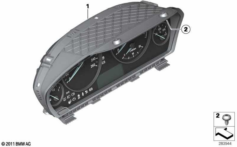 BMW本物の楽器の組み合わせKMH（62108718283）| 62108718283