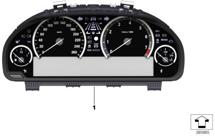BMW純正楽器の組み合わせkm/h（62108795122）| 62108795122