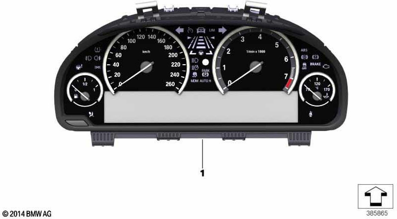 BMW純正楽器の組み合わせkm/h（62108795128）| 62108795128
