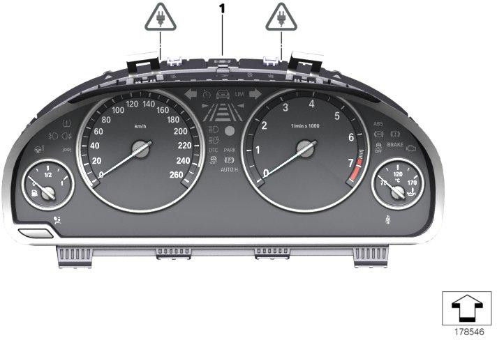 BMW純正楽器の組み合わせkm/h（62108795218）| 62108795218