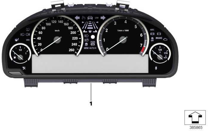 BMW本物の楽器の組み合わせkm/h（62108795238）| 62108795238