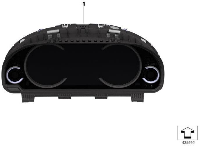 BMW本物の多機能機器ディスプレイ（62108796113）| 62108796113