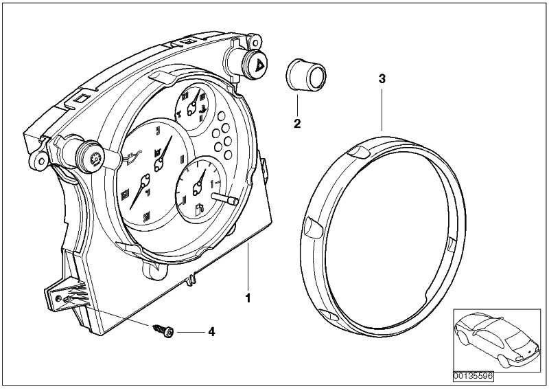 BMW純正楽器の組み合わせクロノパッケージミニ（62109126996）| 62109126996