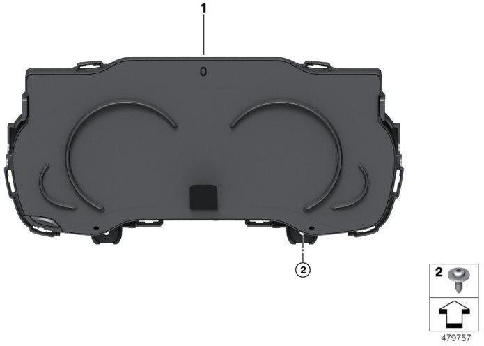 BMW本物の多機能機器ディスプレイ（62109442426）| 62109442426