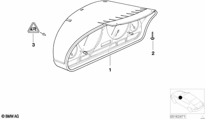 BMW純正楽器の組み合わせkm/h（62117837975）| 62117837975