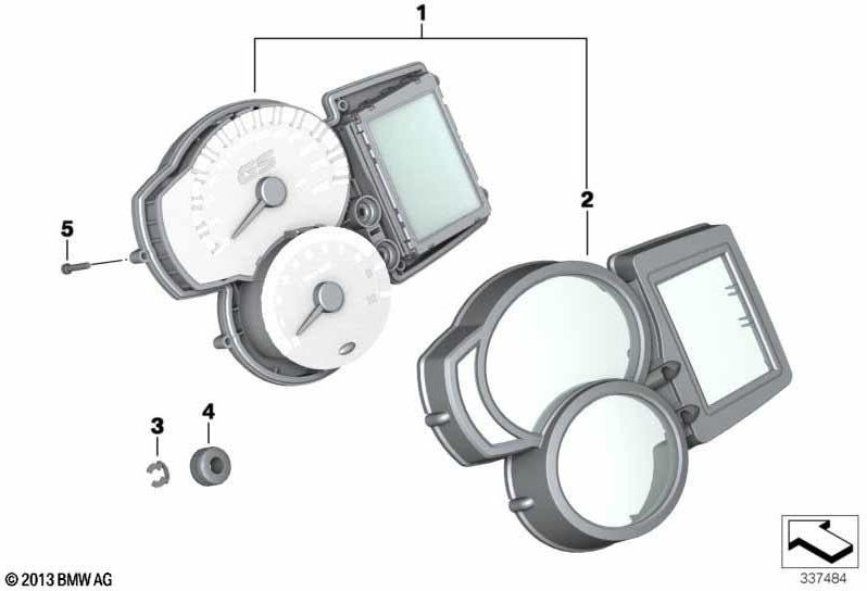 BMW本物の楽器の組み合わせkm/h（62118555576）| 6211855576