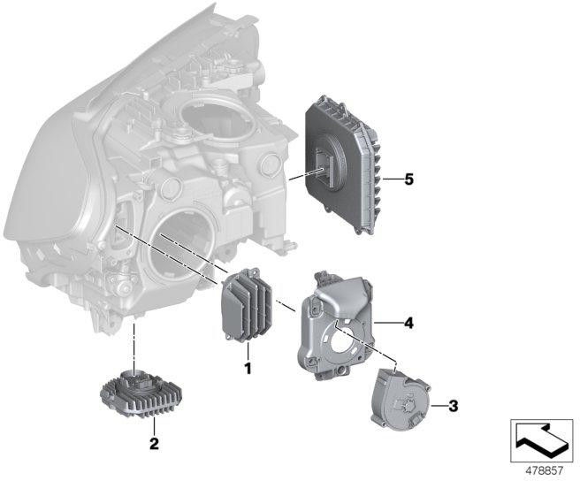 BMW本物のカバーファン（63117214946）| 63117214946