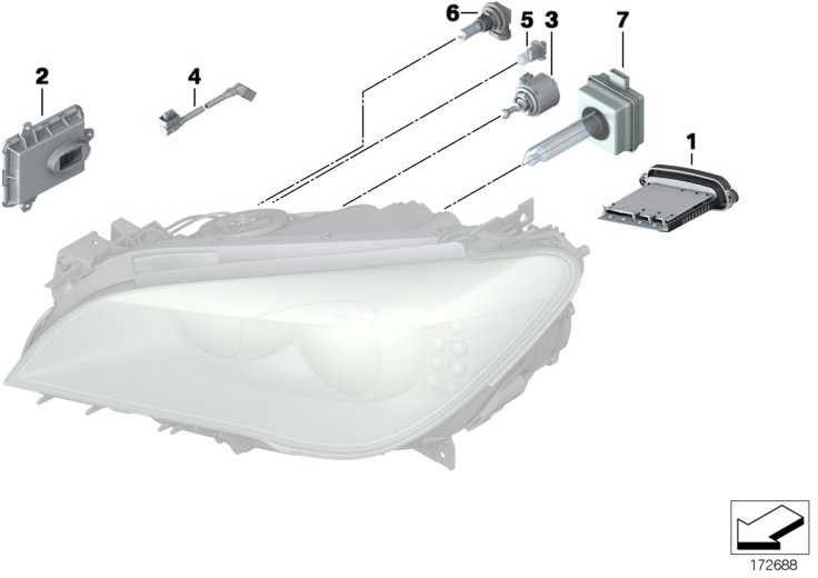 BMW純正コントロールユニットXenon Light 1シリーズ5シリーズX1 Z4（63117318327）| 63117318327