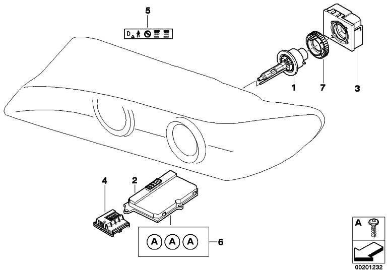 BMW純正コントロールユニットxenon-licht 3シリーズx3 x5 mini（63117356250）| 63117356250