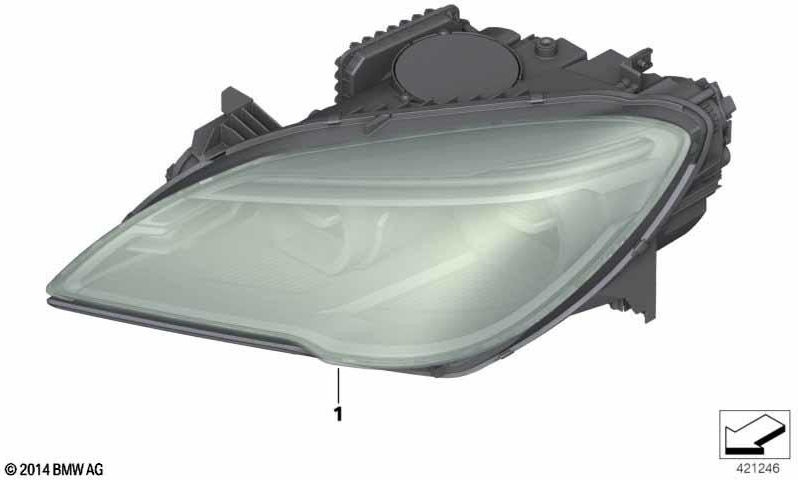 BMW本物のヘッドライトLED AHL右（63117394918）| 63117394918