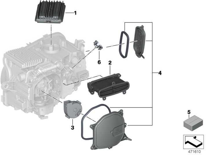 BMW純正ドライバーモジュールヘッドライト7er（63117440875）| 63117440875