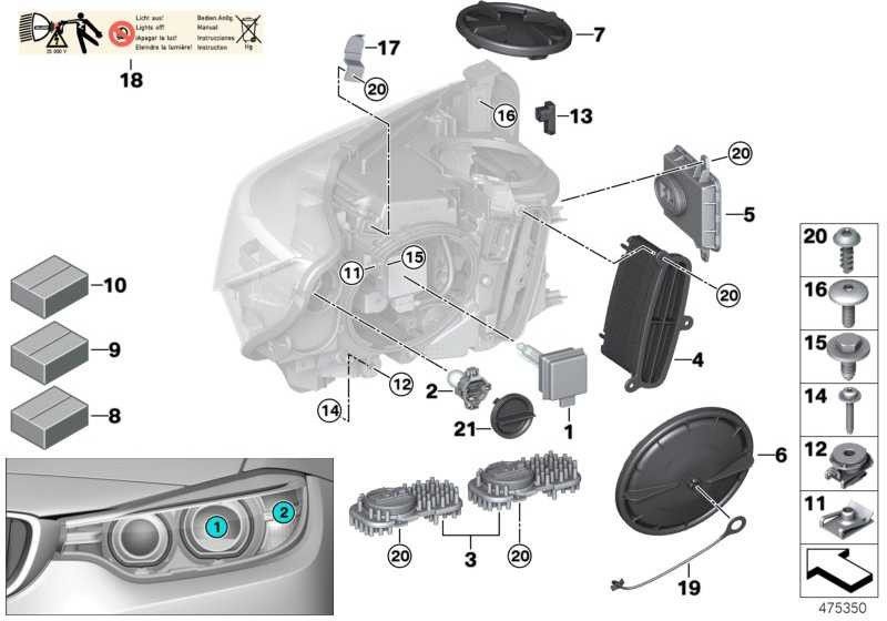 BMW純正ヘッドライトドライバーモジュールAHL-XENON LIGHT（63117440879）| 63117440879