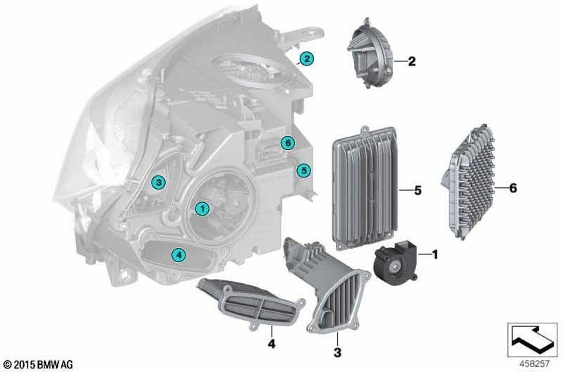 BMW純正ヘッドライトドライバーモジュールLED（63117440880）| 63117440880