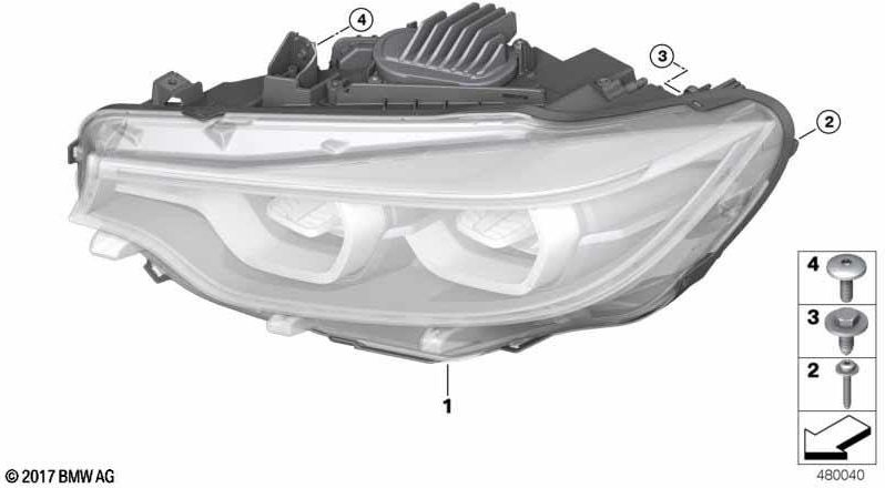 BMW本物のヘッドライトLEDリンク（63117478155）| 63117478155