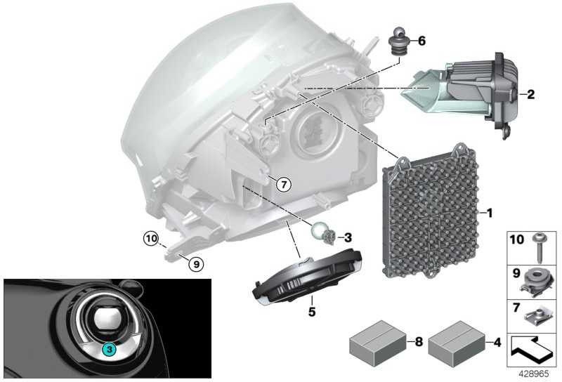 BMW純正コントロールユニットフロントライトエレクトロニクス（63117492089）| 63117492089