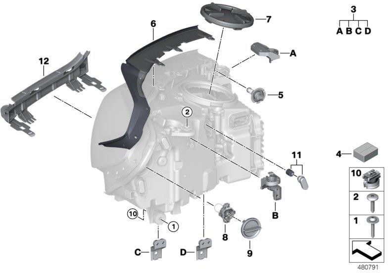 BMW純正セットホルターサイト右（63117931710）| 63117931710