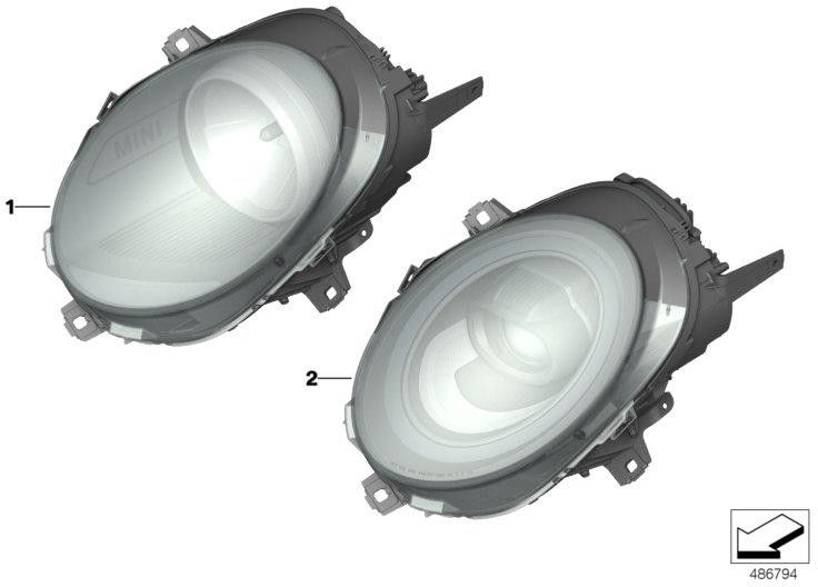 BMW本物のヘッドライトLEDリンクLHD（63118737593）| 63118737593